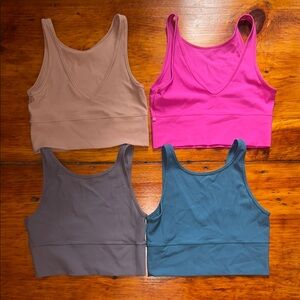 Lululemon Athletica Power Pivot Ribbed Tank Bundle